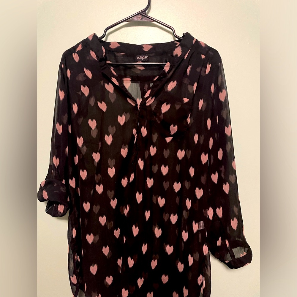 Beautiful sheer top from eclipse size XL